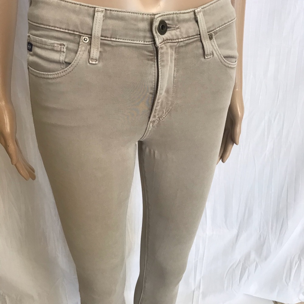 Rare tan AG Farrah Skinny Jean